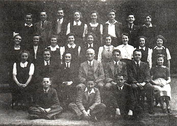 Mr. Peake and the prefects in 1948