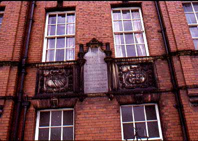 The memorial stone on the Ardwick Technical High School