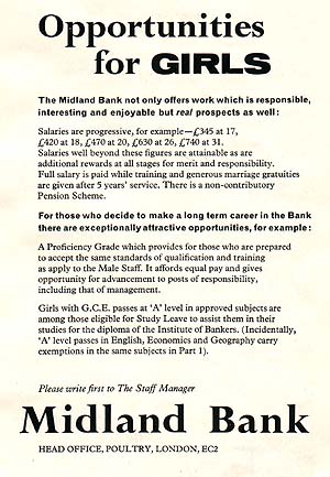 Midland Bank job opportunities advertisement
