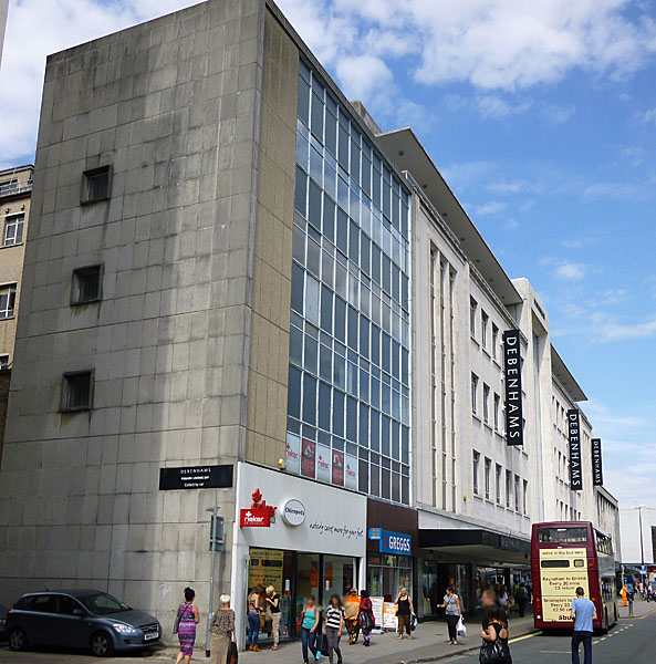 Debenhams building convert into Broadmead station part 1 : r/bristol