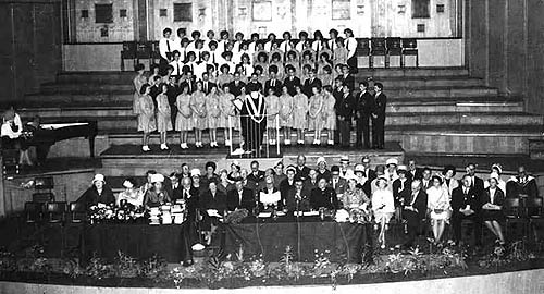 Speech Day 1962 - A view of the stage