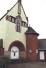 The Front of the First Church of Christ
                        Scientist