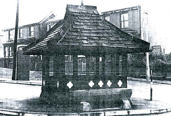 The Shelter
                        and Drinking Fountain designed by Edgar Wood for
                        Middleton