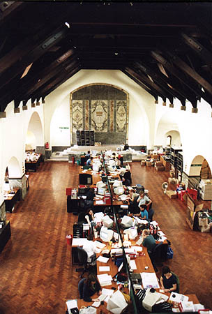 Inside the chapel of the First Church of Christ Scientist